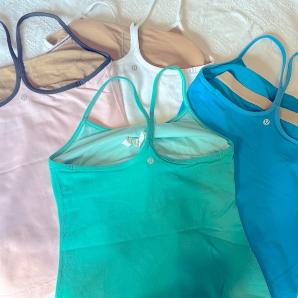 Bundle of 4 Lululemon Power Y Tanks - Sz 8 - Picture 2 of 3